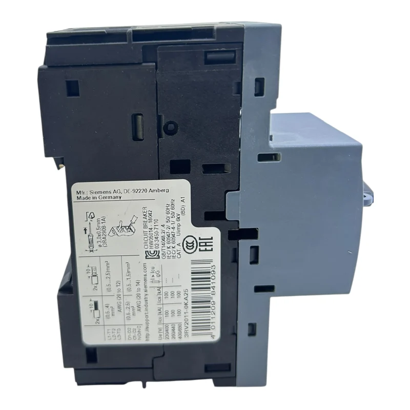 Siemens Motorschutzschalter Sirius 3RV2011-0KA25 0,9–1,25A 16A Class 10