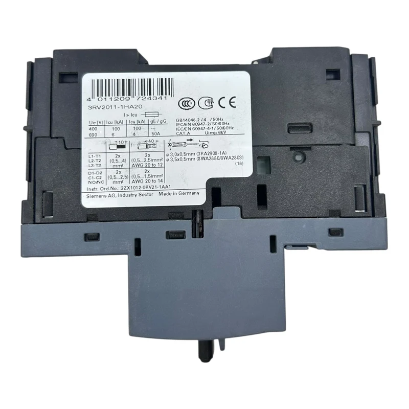 Siemens Sirius Motorschutzschalter 3RV2011-1HA20 5,5–8A 104A 3-polig 400V AC