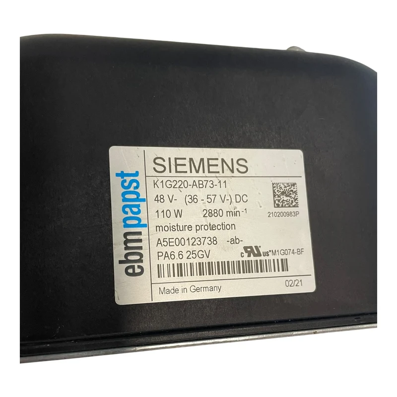 Siemens Radialventilator K1G220-AB73-11 48V DC 110W 2880 U/min Feuchtigkeitsschutz
