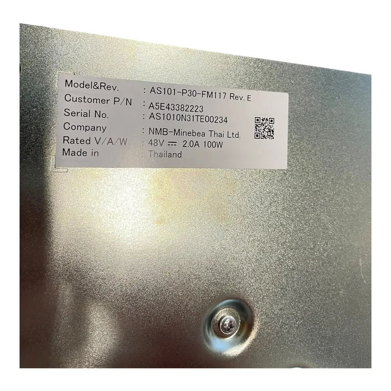 NMB Radiallüfter AS101-P30-FM117 48V DC 2A 100W Industriegebläse