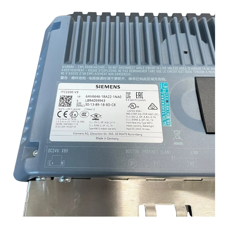 Siemens Panel PC ITC2200 V3 6AV6664-1BA22-1NA0 PROFINET 24V DC Neu
