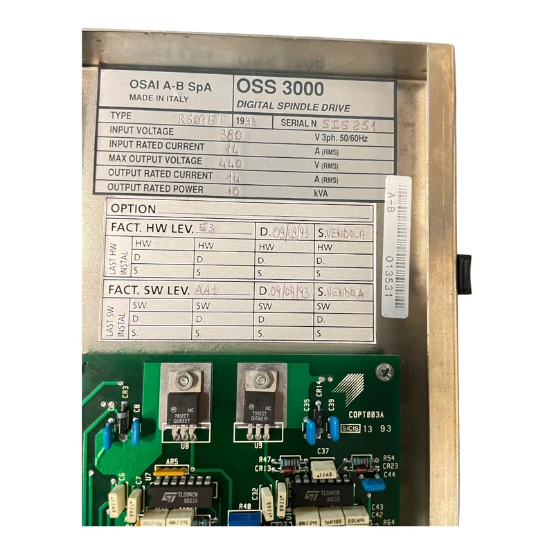 OSAI A-B OSS 3000 Digital Spindle Drive RS01ET 380V 10kVA