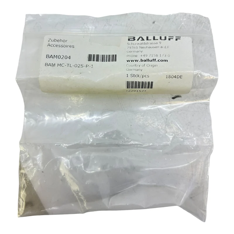 Balluff BAM0204 Montagehalterung BAM MC-TL-025-P-1 mit Schrauben und Ringen