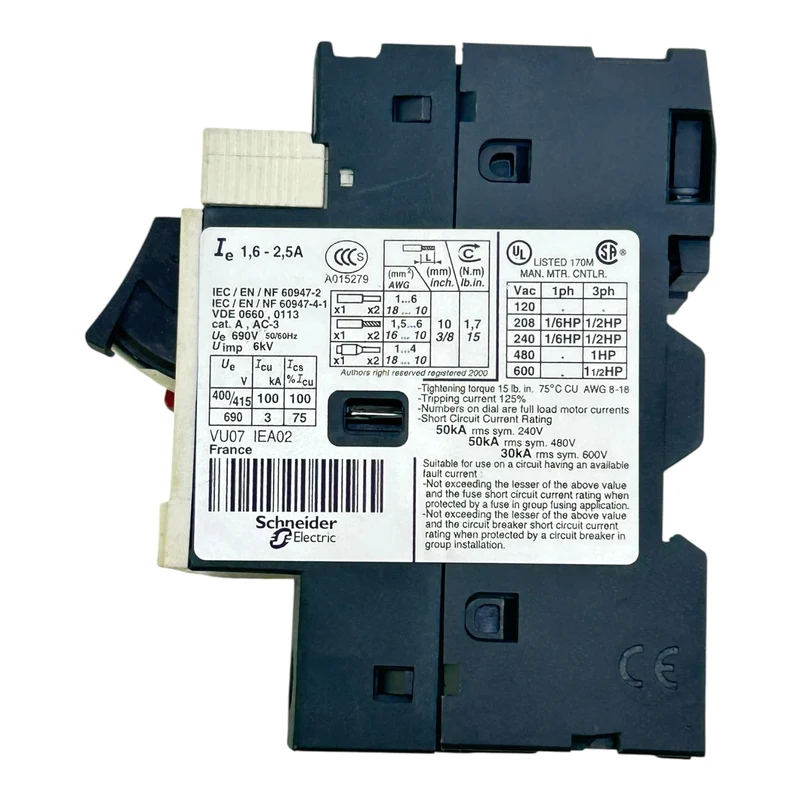 Telemecanique GV2ME07 Motorschutzschalter 1,6–2,5A Schneider Electric