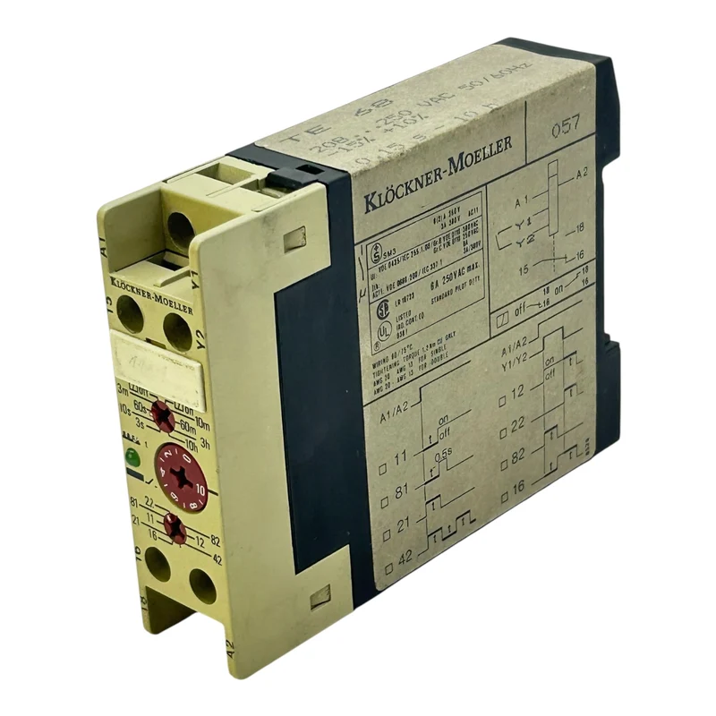 Klöckner-Moeller Zeitrelais Zeitverzögerung TE68 6A 250 V AC Timer Modul