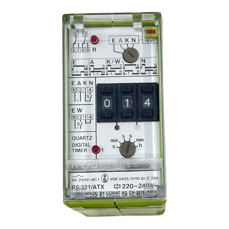 Comat Multicomat Zeitrelais Digitaltimer RS321/ATX 220–240 V