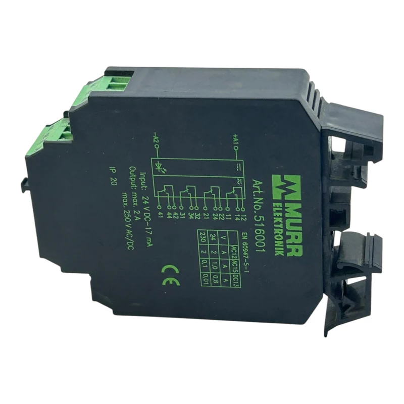 Murr Elektronik Relaismodul 516001 24VDC 2A 250V AC/DC IP20 für Industrie