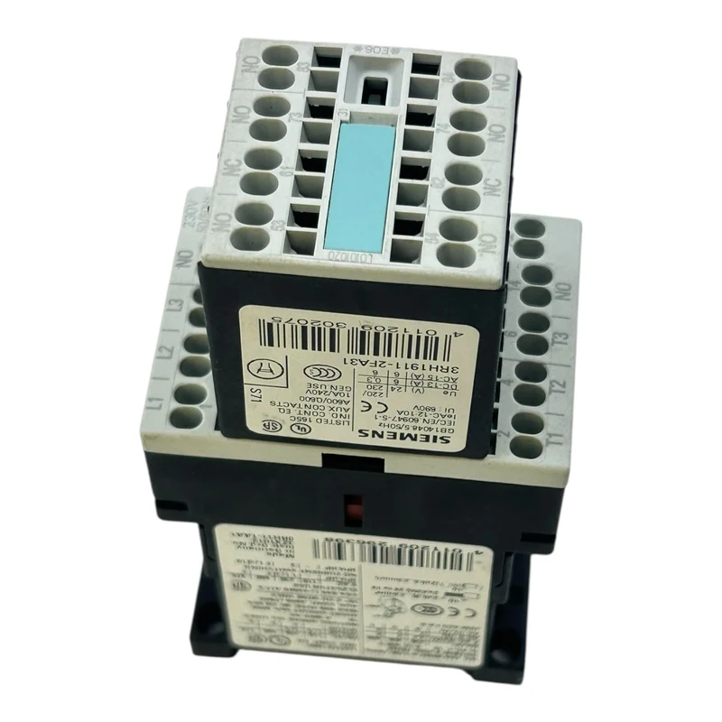 Siemens Schütz 230V 3RT1015-2AP01 + Hilfsschalter 3RH1911-2FA31 AC AUX
