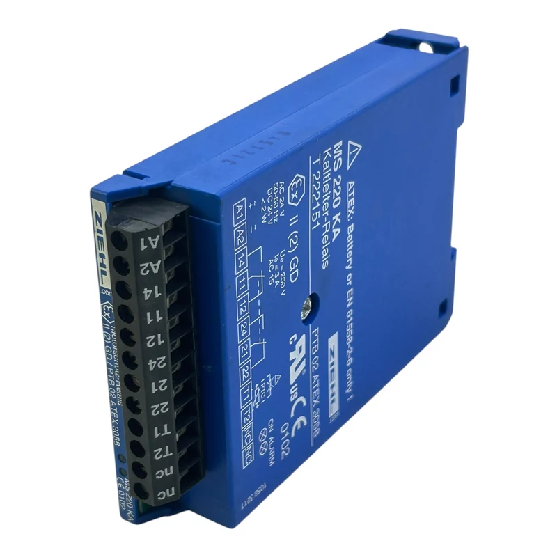 Ziehl Kaltleiterrelais 24V MS 220 KA T222151 PTC AC/DC ATEX Alarm Ex II(2)GD