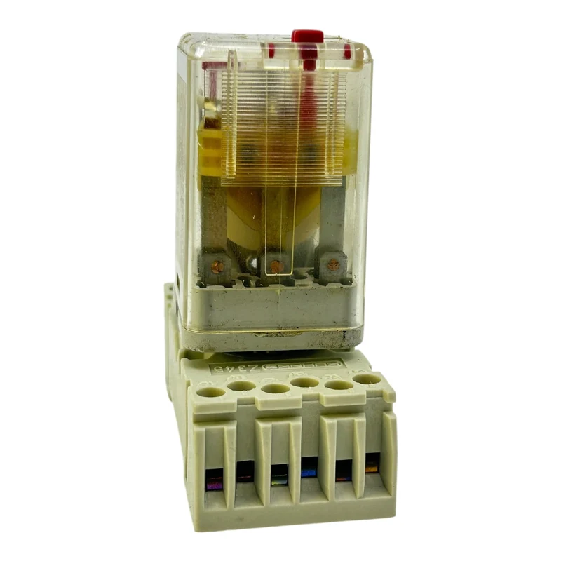 Kuhnke Relais 24V AC Z345 UF3C mit Sockel 5-polig transparent Steckrelais