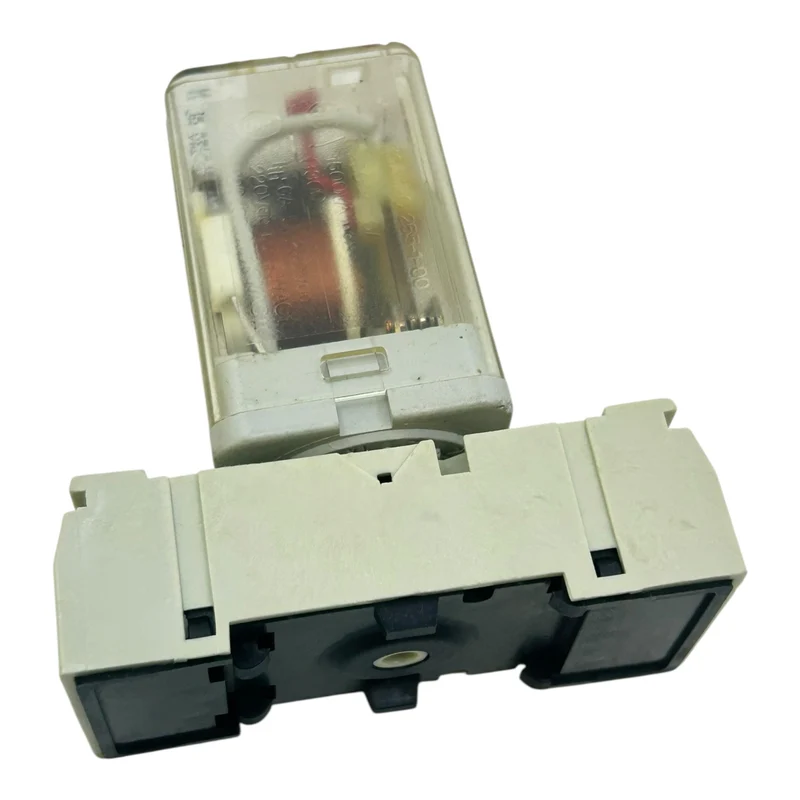 Kuhnke Relais 24V AC Z345 UF3C mit Sockel 5-polig transparent Steckrelais
