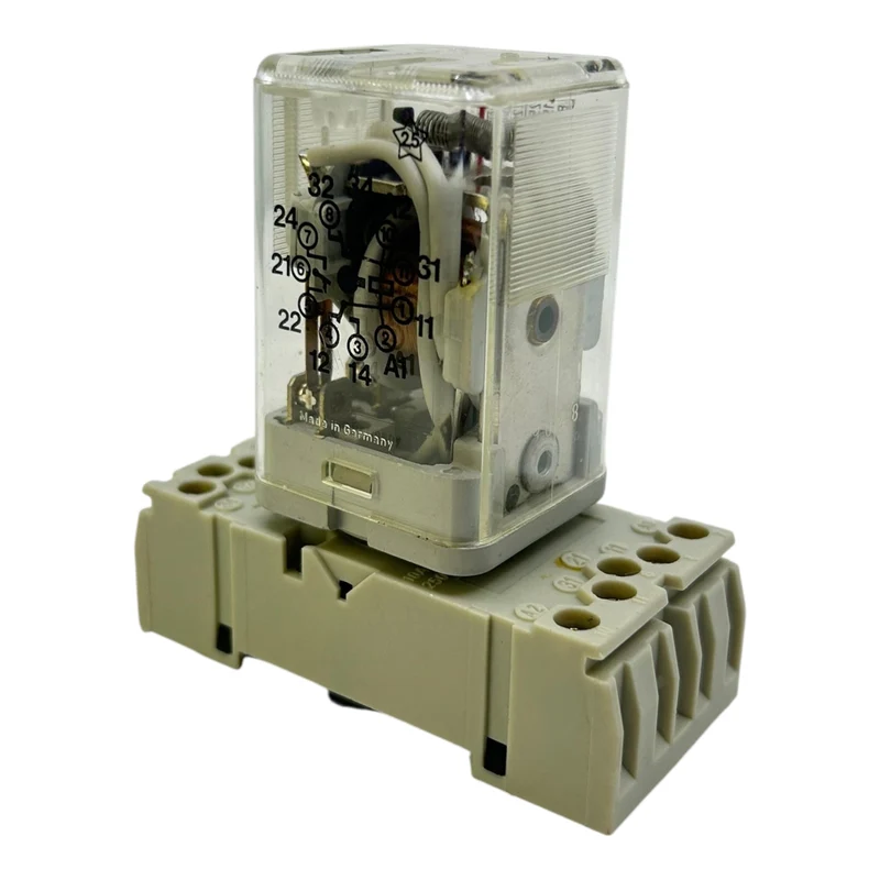 Kuhnke Steckrelais 220VDC UF3F-220VAC 250VAC 6A 24VDC Spule