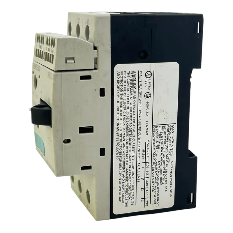 Siemens Motorschutzschalter 2,2-3,2A 3RV1011-1DA10 400V 50/60Hz SIRIUS 42A