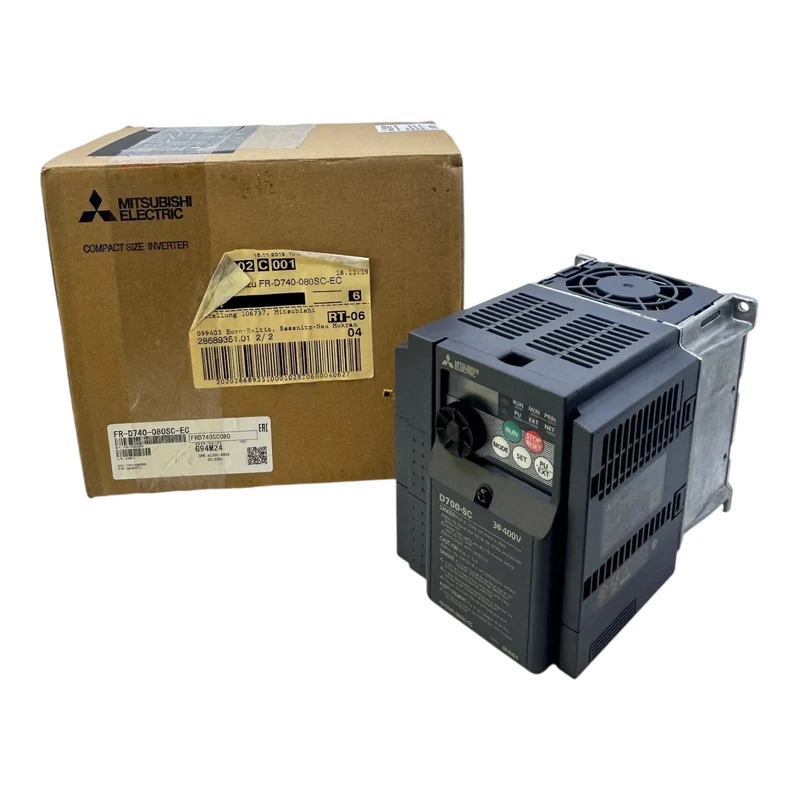 Mitsubishi Frequenzumrichter 3,7kW 400V FR-D740-080SC-EC 3,9A 3~ D700-SC