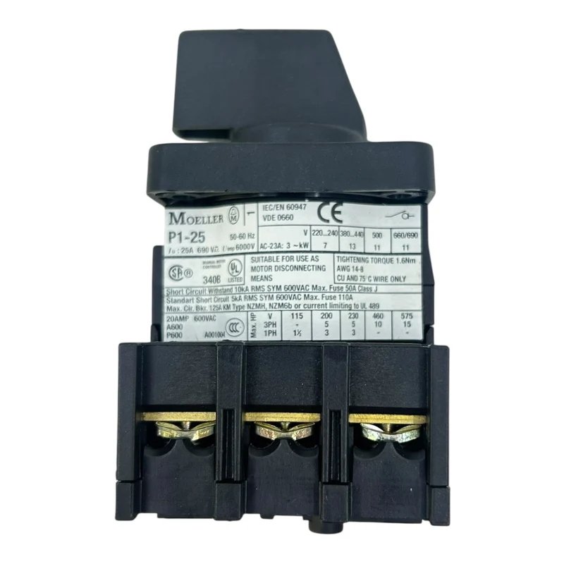 Moeller Lasttrennschalter P1-25 25A 690V 3-polig für Motortrennung Industrie