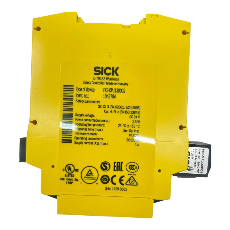 SICK Sicherheitssteuerung Safety Controller FX3-CPU130002 1043784 SIL3 PL e 24V