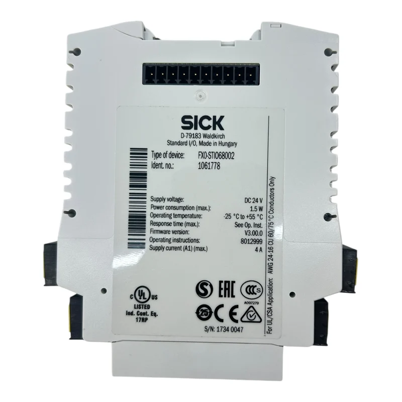SICK I/O Modul FX0-STIO68002 1061778 24V DC 1,5W V3.0.0 SICK für Industrie