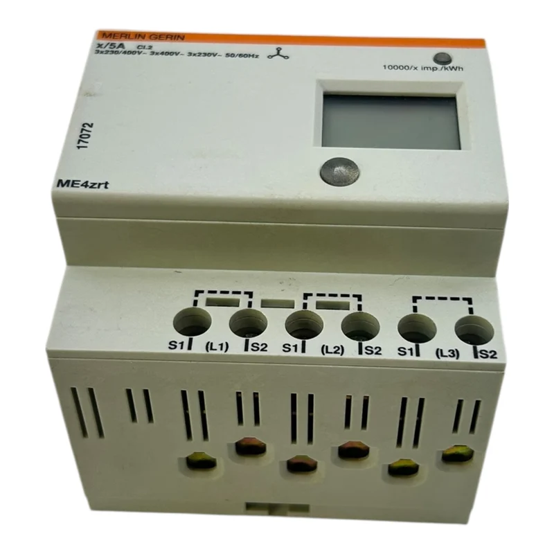 Merlin Gerin Stromzähler ME4zrt 3x230/400V 5A Energiezähler LCD Hutschiene