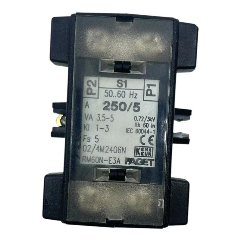 Faget Stromwandler RM60N-E3A 250/5A 3,5-5VA 50-60Hz für Schalttafeleinbau