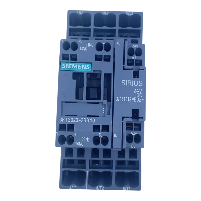 Siemens 3-poliger Leistungsschütz SIRIUS 9 A 24 V DC 3RT2023-2BB40