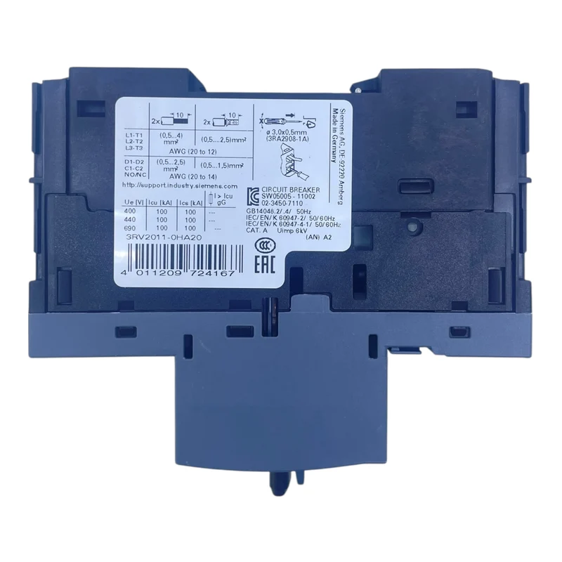 Siemens Motorschutzschalter SIRIUS 0,55–0,8 A Class 10 3RV2011-0HA20