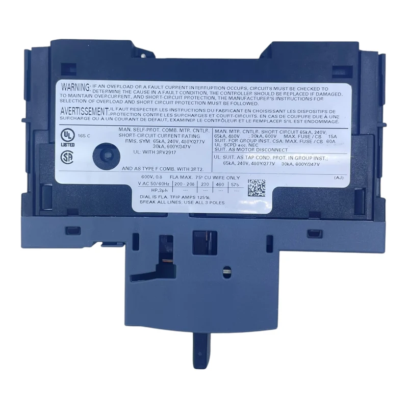 Siemens Motorschutzschalter SIRIUS 0,55–0,8 A Class 10 3RV2011-0HA20