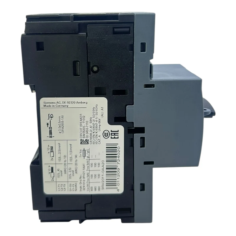 Siemens Motorschutzschalter SIRIUS 0,11–0,16 A 3RV2011-0AA20 3-polig