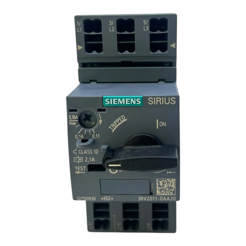 Siemens Motorschutzschalter SIRIUS 0,11–0,16 A 3RV2011-0AA20 3-polig