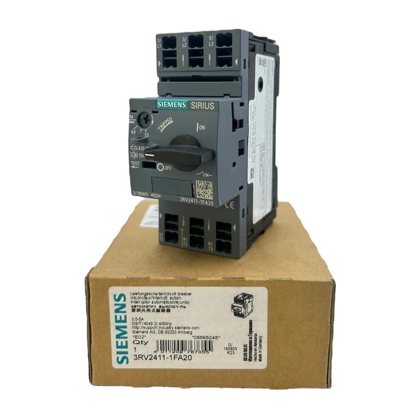 Siemens Motorschutzschalter 3,5-5A 3RV2411-1FA20 3,5-4,5A SIRIUS