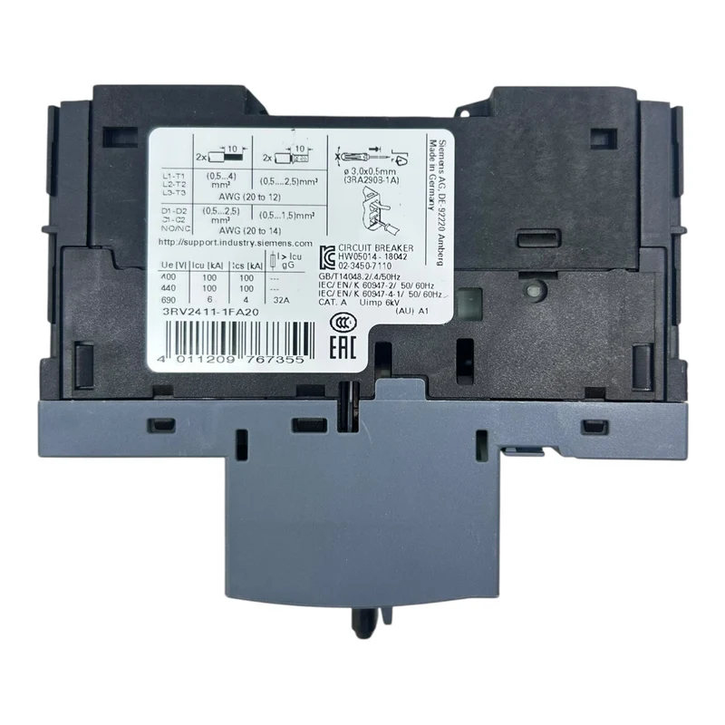 Siemens Motorschutzschalter 3,5-5A 3RV2411-1FA20 3,5-4,5A SIRIUS