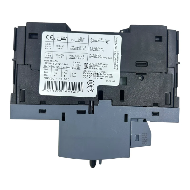Siemens Motorschutzschalter 5,5-8A 3RV2011-1HA25 5,5-8A SIRIUS