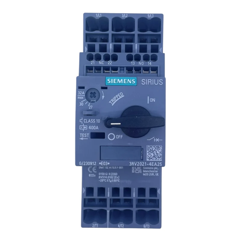 Siemens 3RV2021-4EA25 Motorschutzschalter 27–32A 400A SIRIUS ATEX Ex