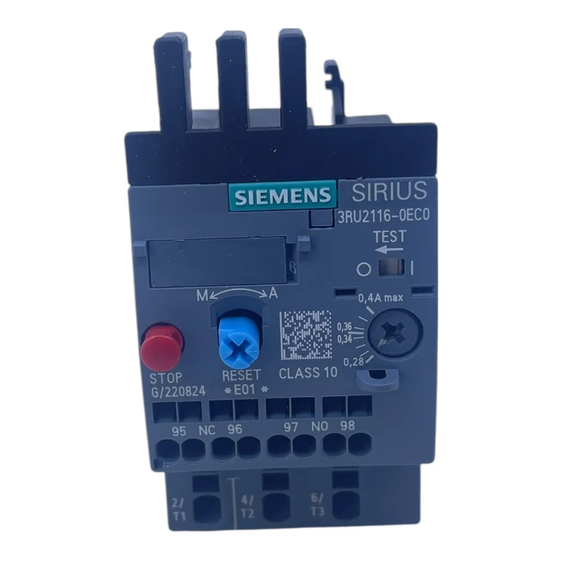 Siemens Überlastrelais 0,28–0,4A 3RU2116-0EC0 für Sirius Schütz
