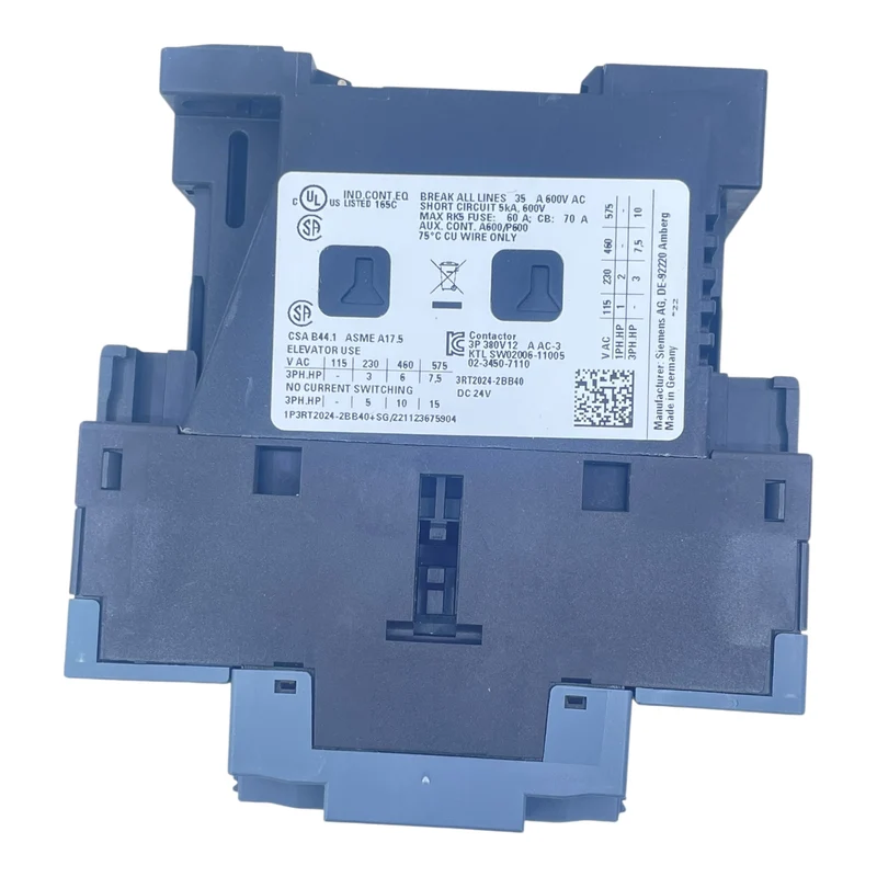 Siemens Schütz Leistungsschütz 3RT2024-2BB40 24V DC Sirius 3-polig