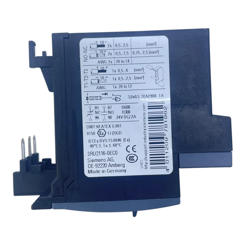 Siemens Überlastrelais 0,28–0,4A 3RU2116-0EC0 für Sirius Schütz