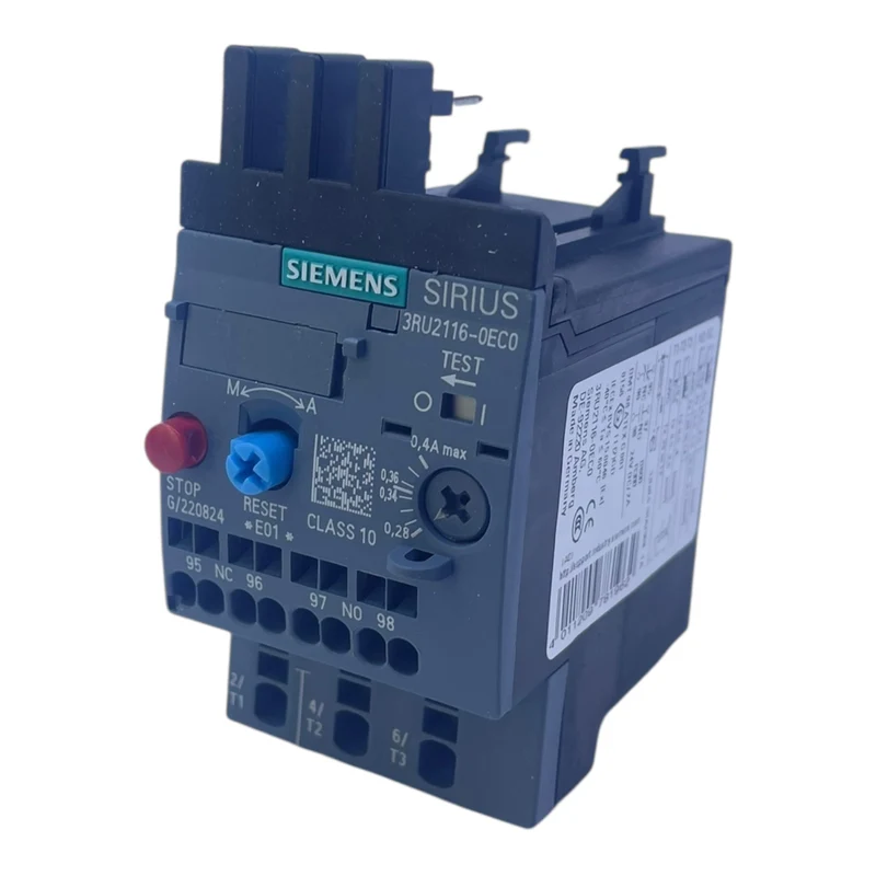 Siemens Überlastrelais 0,28–0,4A 3RU2116-0EC0 für Sirius Schütz