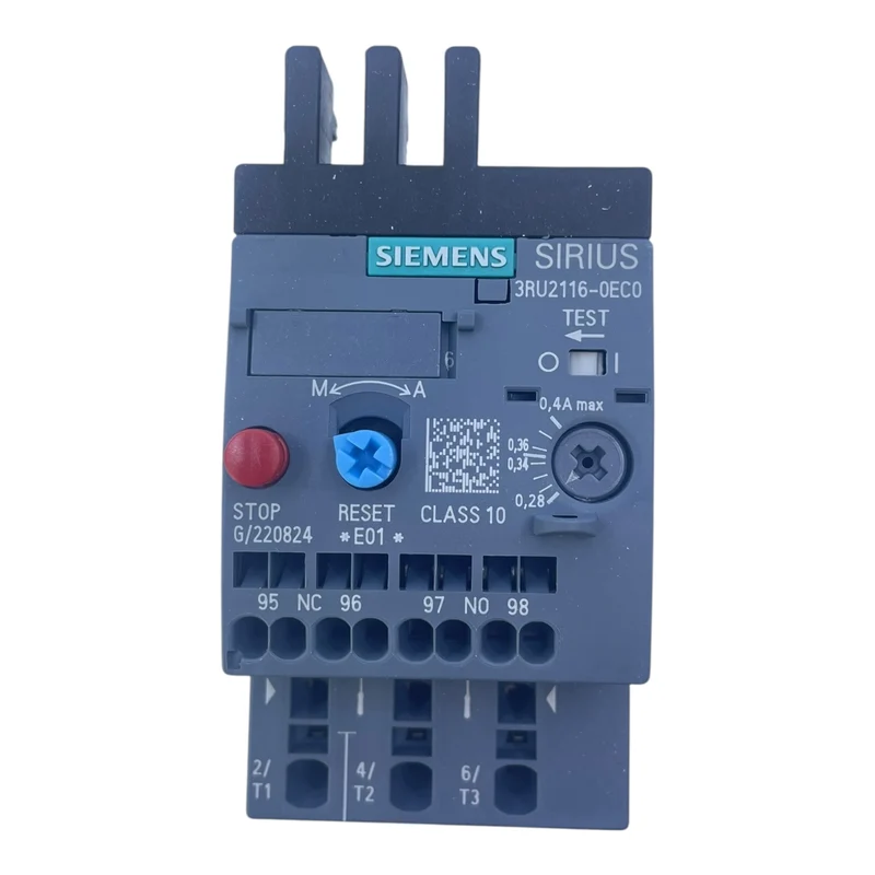 Siemens Überlastrelais 0,28–0,4A 3RU2116-0EC0 für Sirius Schütz