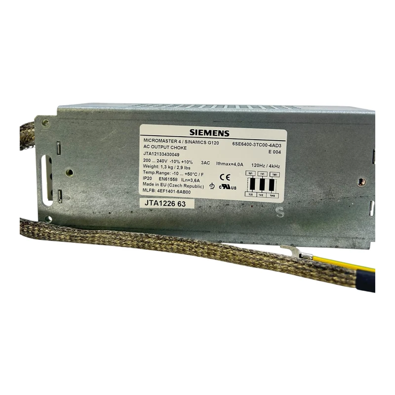 Siemens Drossel Micromaster Ausgang 6SE6400-3TC00-4AD3 für industriellen Einsatz