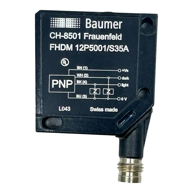Baumer Sensor Lichttaster FHDM12P5001/S35A PNP