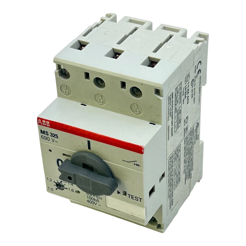 ABB Motorschutzschalter 1–1,6A MS325 690V 100kA ATEX 6kV 3-polig
