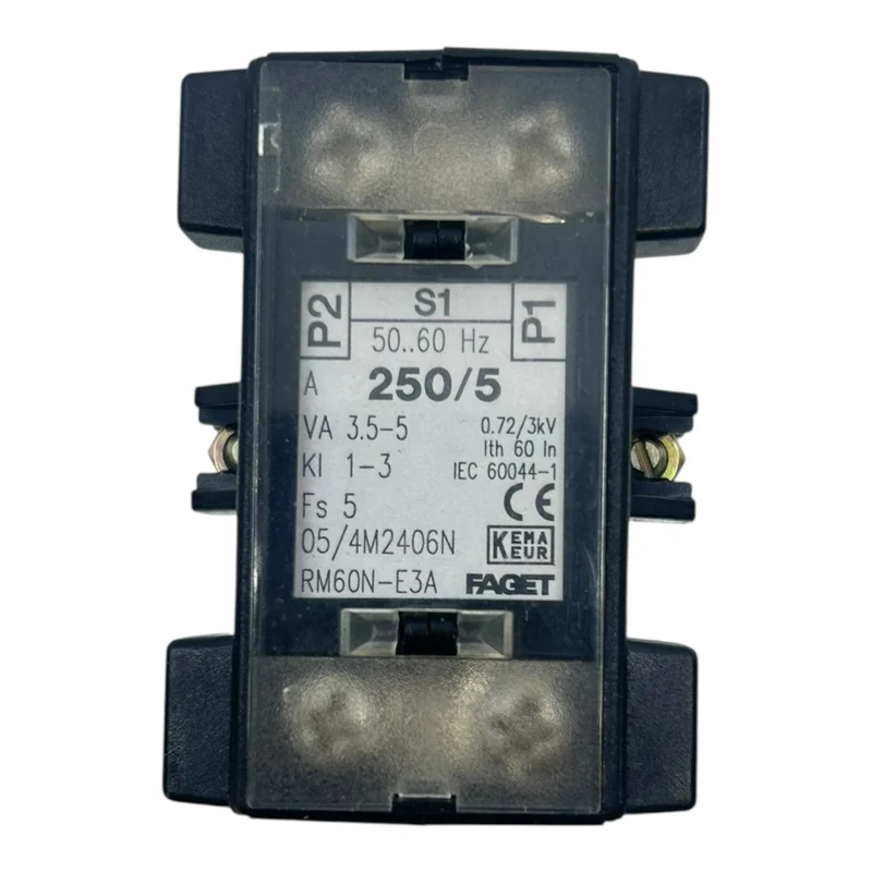 Faget Stromwandler RM60N-E3A 250/5A 3,5-5VA 50-60Hz für Schalttafeleinbau