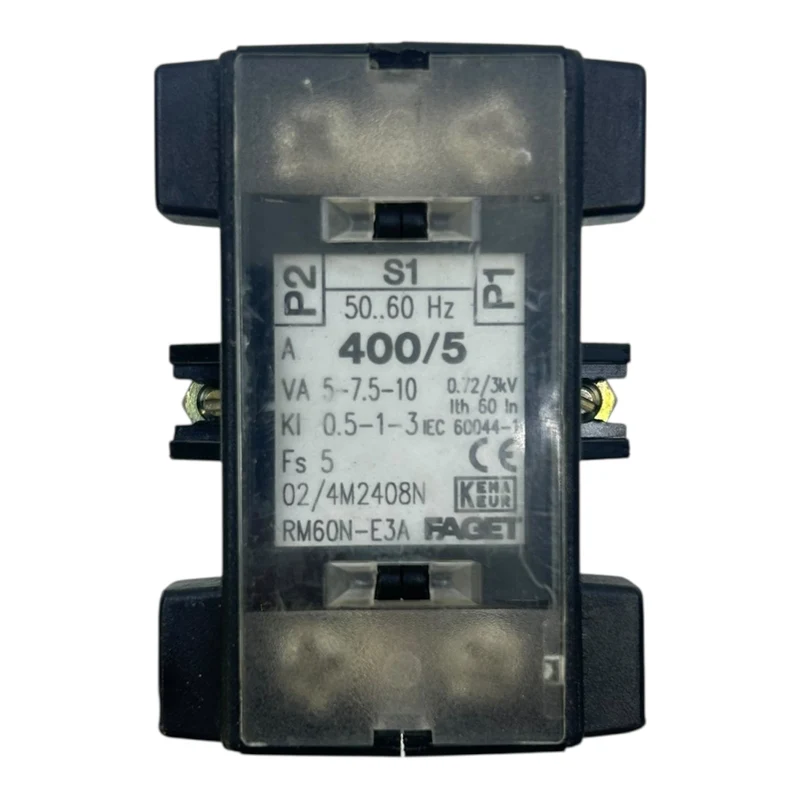 FAGET Stromwandler 400/5A RM60N-E3A 50-60Hz 5-10VA KI 0,5-1-3 Typ 4M2408N