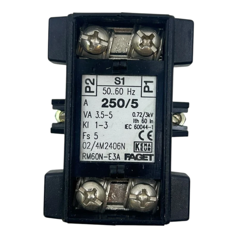 Faget Stromwandler RM60N-E3A 250/5A 3,5-5VA 50-60Hz für Schalttafeleinbau