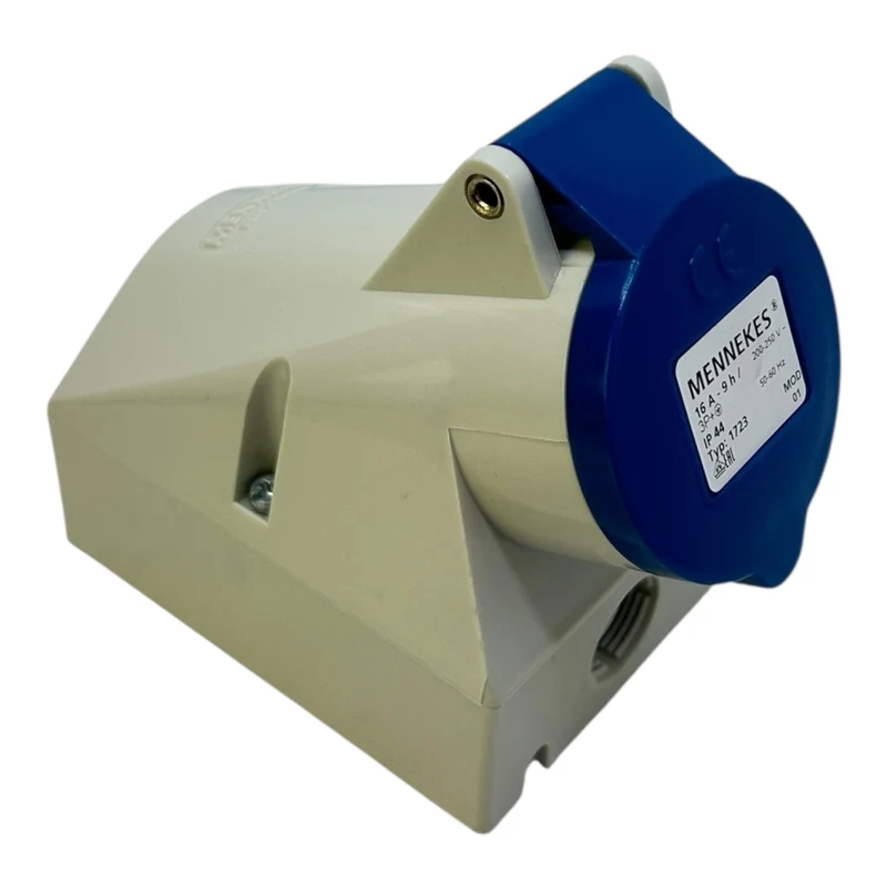 Mennekes CEE Wandsteckdose 16A 200–250 V Typ 1723 IP44 3P+ Industrie