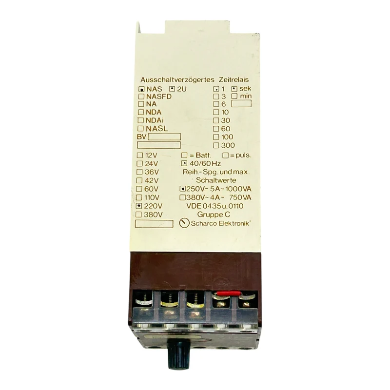 Scharco Zeitrelais Ausschaltverzögert NAS2W 220V AC Industrieelektronik