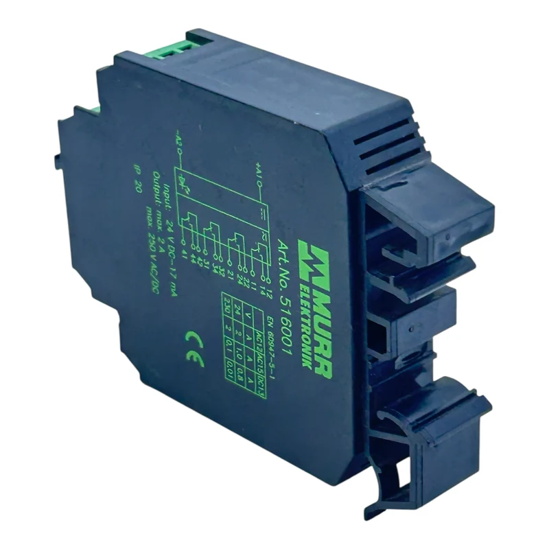 Murr Elektronik Relaismodul 516001 24VDC 2A 250V AC/DC IP20 für Industrie