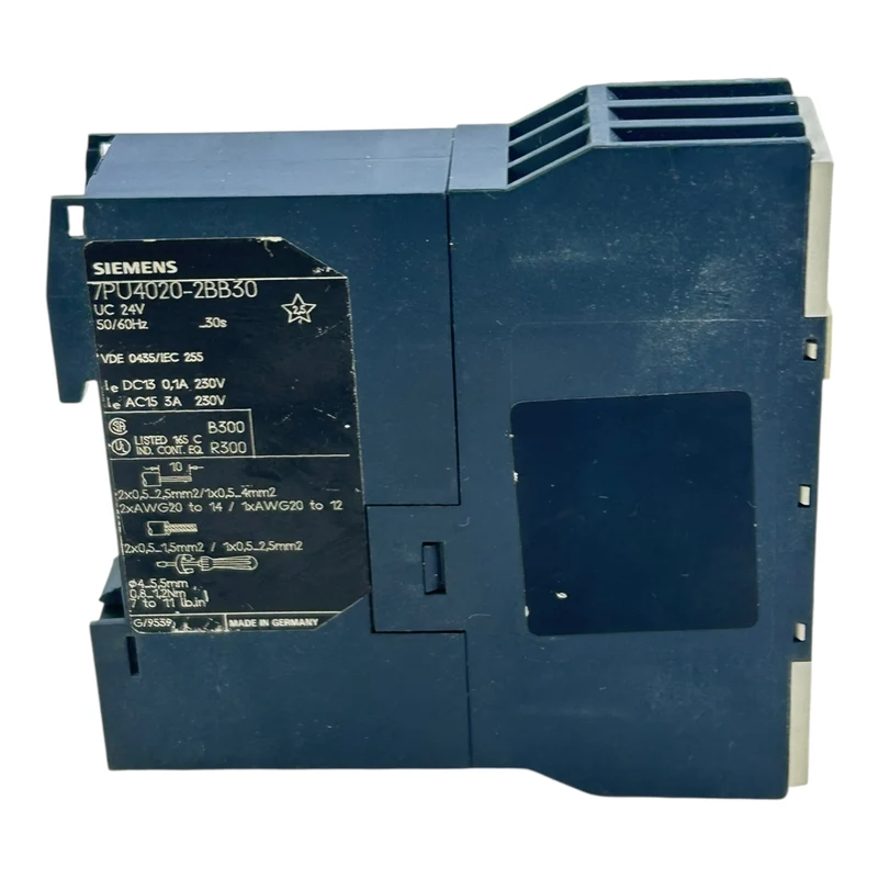 Siemens Zeitrelais 24V 7PU4020-2BB30 Ansprechverzögert ON-Delay 30s Industrie