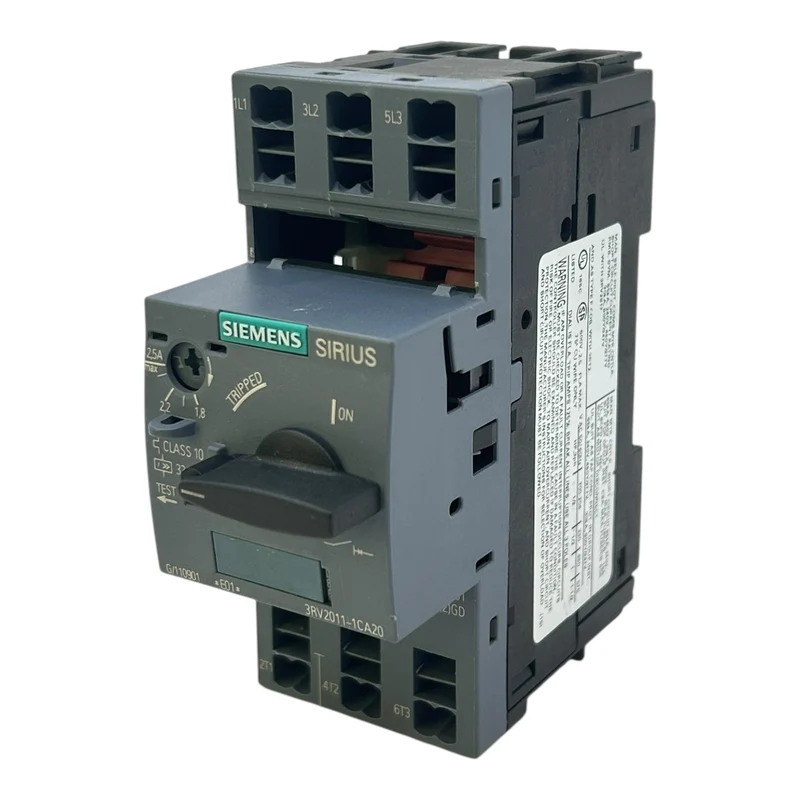 Siemens Motorschutzschalter 2,5A 3RV2011-1CA20 SIRIUS 3-polig für Industrie