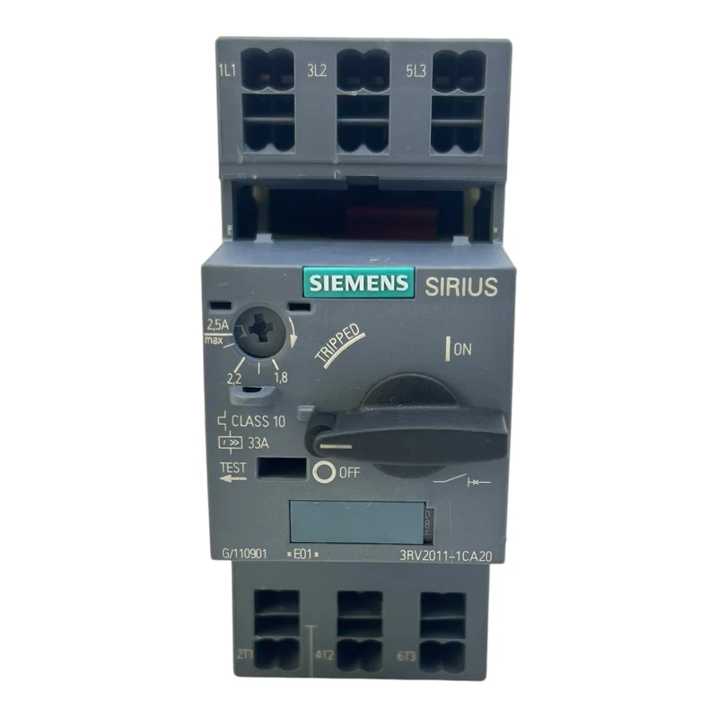 Siemens Motorschutzschalter 2,5A 3RV2011-1CA20 SIRIUS 3-polig für Industrie