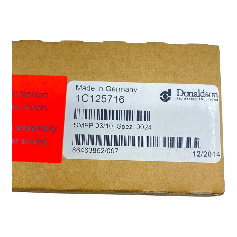 Donaldson 1C125716 Filterelement für industriellen Einsatz Donaldson 1C125716 16